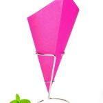 Pommes Frites Spitztüten / Dunkelrosa / 40 Stück