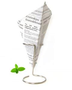 Paper cone Newspaper, French fry cone newspaper