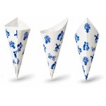 Pommes Frites Spitztüten  Delfter Blau  40 Stück