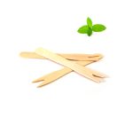 Pommes Holzgabeln, 8,5 cm, 40 Stück