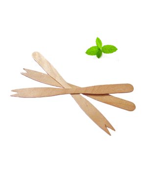 Holzgabeln / Extra Lang / 14 cm / 40 Stück