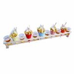 Pommes-Meter / Spitztütenhalter / für 11 Tüten oder Gläser