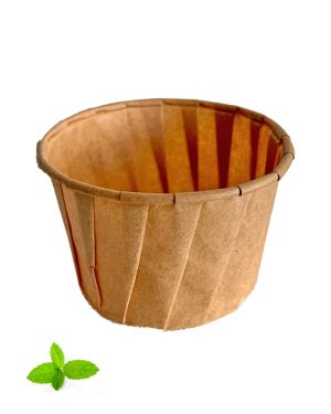 Sausbakje papier bruin 100 ml
