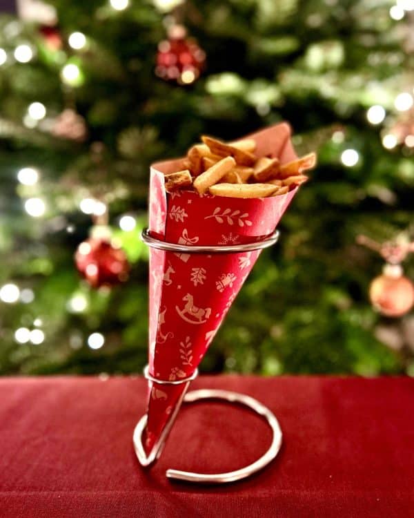 Spitztüten Weihnachten mit Pommes