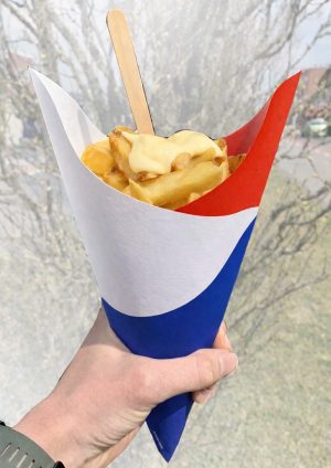 Pommes Frites Spitztüten / Niederländische Flagge / Set 20 Stück