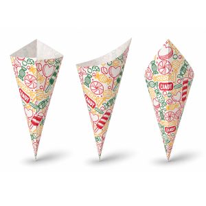Süßigkeiten Spitztüten Motiv Süßigkeiten 40 Stück
